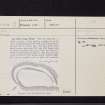 Crag Wood, NT62NE 3, Ordnance Survey index card, page number 1, Recto