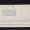Crag Wood, NT62NE 3, Ordnance Survey index card, page number 2, Verso