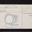 Little Trowpenny, NT62NW 9, Ordnance Survey index card, page number 1, Recto