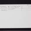 Lillards Edge, Monteath Mausoleum, NT62NW 23, Ordnance Survey index card, Recto