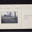 Crailing House, Old Burial Ground, NT62SE 3, Ordnance Survey index card, Recto