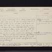 Palace Farm, NT62SE 5, Ordnance Survey index card, page number 1, Recto