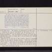 Crailing, NT62SE 8, Ordnance Survey index card, page number 2, Verso