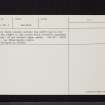 Crailing, NT62SE 8, Ordnance Survey index card, page number 3, Recto