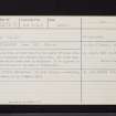 Jedburgh, Stone Hill, NT62SE 18, Ordnance Survey index card, Recto