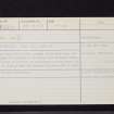 Jedburgh, Kirk Wynd, NT62SE 26, Ordnance Survey index card, Recto