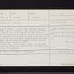 Ulston Moor, NT62SE 41, Ordnance Survey index card, Recto
