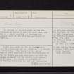 Charterhouse, NT63SE 1, Ordnance Survey index card, page number 1, Recto