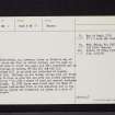 Rutherford Village, NT63SE 11, Ordnance Survey index card, page number 2, Verso