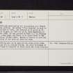 Rutherford Village, NT63SE 11, Ordnance Survey index card, page number 3, Recto