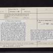 Sandyknowe, NT63SW 1, Ordnance Survey index card, page number 3, Recto