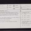 Dogden Moss, NT64NE 3, Ordnance Survey index card, page number 1, Recto