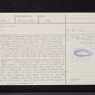 Hareheugh Craigs, NT64SE 5, Ordnance Survey index card, page number 1, Recto