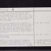 Wrunklaw, NT65NE 1, Ordnance Survey index card, page number 2, Verso