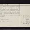 Mutiny Stones, NT65NW 1, Ordnance Survey index card, page number 2, Recto