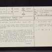 Dirrington Great Law, NT65SE 1, Ordnance Survey index card, page number 1, Recto