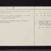 Dirrington Great Law, NT65SE 1, Ordnance Survey index card, page number 2, Verso