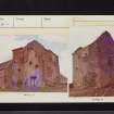 Evelaw Tower, NT65SE 2, Ordnance Survey index card, page number 3, Recto