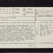 Twinlaw, Twinlaw Cairns, NT65SW 4, Ordnance Survey index card, page number 1, Recto