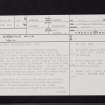 Wedderlie House, NT65SW 10, Ordnance Survey index card, page number 1, Recto