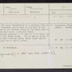 Crystal Knowe, NT66NE 5, Ordnance Survey index card, Recto
