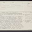 Penshiel Grange, NT66SW 11, Ordnance Survey index card, page number 1, Recto