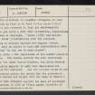 Dunbar Castle, NT67NE 8, Ordnance Survey index card, page number 3, Recto
