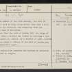Dunbar, Belhaven, Harbour, NT67NE 14, Ordnance Survey index card, page number 1, Recto