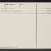 Dunbar, Belhaven, Harbour, NT67NE 14, Ordnance Survey index card, page number 2, Verso