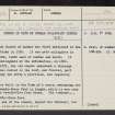 Dunbar, Parish Church And War Memorial, NT67NE 20, Ordnance Survey index card, page number 1, Recto