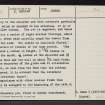 Dunbar, Parish Church And War Memorial, NT67NE 20, Ordnance Survey index card, page number 5, Recto