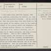 Dunbar Castle, NT67NE 26, Ordnance Survey index card, page number 1, Recto