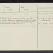 Summerfield, NT67NE 44, Ordnance Survey index card, Recto