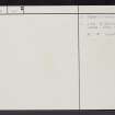 Pleasants, NT67NE 47, Ordnance Survey index card, page number 2, Verso