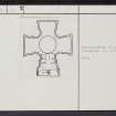 Tyninghame, St Baldred's Church, Cross Fragment, NT67NW 13.1, Ordnance Survey index card, Recto
