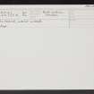 Biel, West Lodge, NT67NW 41, Ordnance Survey index card, Recto