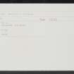 Tyninghame, Dam Bridge, NT67NW 63, Ordnance Survey index card, Recto