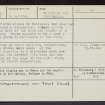 The Gegan, Seacliff, NT68SW 3, Ordnance Survey index card, page number 3, Recto