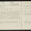 Isle Of May, NT69NE 2, Ordnance Survey index card, page number 1, Recto