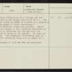 Isle Of May, NT69NE 2, Ordnance Survey index card, page number 2, Verso