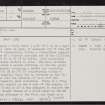Little Rough Law, NT71NE 12, Ordnance Survey index card, page number 1, Recto
