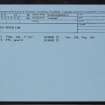 Little Rough Law, NT71NE 12, Ordnance Survey index card, Recto