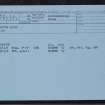 Trestle Cairn, NT71NE 34, Ordnance Survey index card, Recto