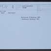 Scaw'D Law, NT71NW 25, Ordnance Survey index card, Recto