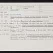 Woden Law, NT71SE 15, Ordnance Survey index card, Recto