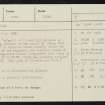 Loddan Hill, NT71SE 28, Ordnance Survey index card, Recto