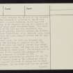 Huntfold Hill, NT71SE 36, Ordnance Survey index card, page number 2, Verso