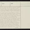 Huntfold Hill, NT71SE 36, Ordnance Survey index card, page number 3, Recto