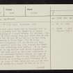 Woden Law, NT71SE 49, Ordnance Survey index card, page number 1, Recto