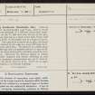 Morebattle, NT72NE 20, Ordnance Survey index card, page number 1, Recto